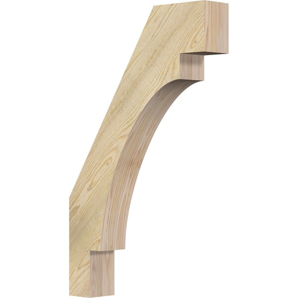 Ekena Millwork 4"W x 20"D x 32"H Merced Rough Sawn Knee Brace, Douglas Fir BRC04X20X32MRC00RDF - main